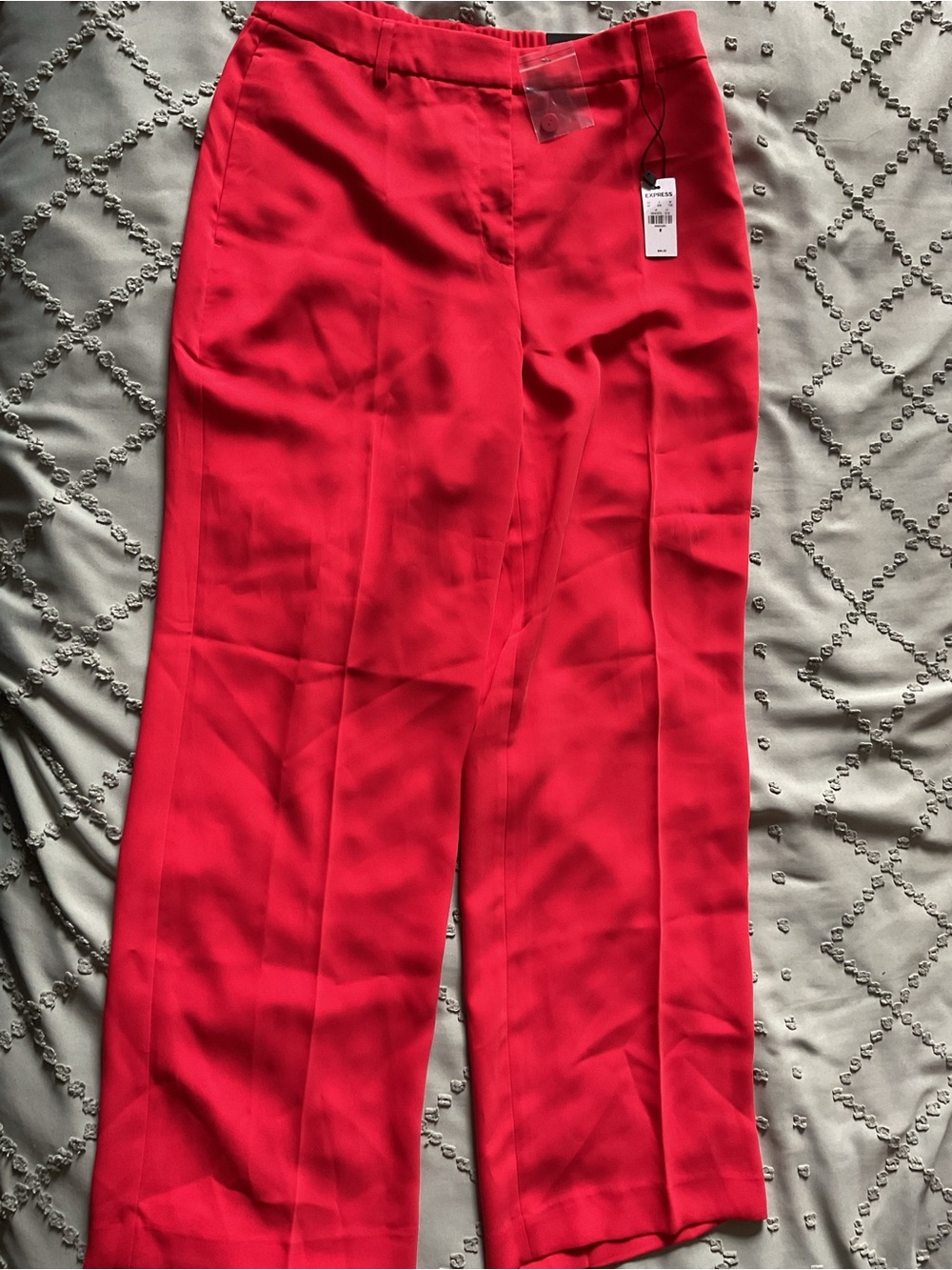 Express Red Wide-Leg Trousers